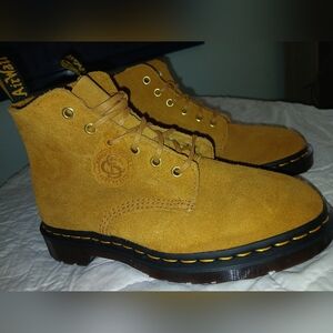 Ladies Size 7. Dr. Martens Yellow Suede